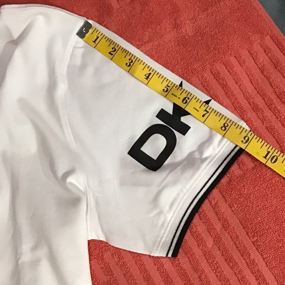 DKNY Men’s LOGO SLEEVE POLO SHIRT M - Picture 9 of 15